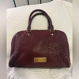 Marc Jacobs Burgundy Leather Satchel/Crossbody Bag  strap included 14.5x10